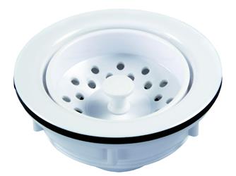 JR PRODUCTS, 95275 JR Products Sink Strainer Fits Any 3-1/2 Inch To 4 Inch Sink