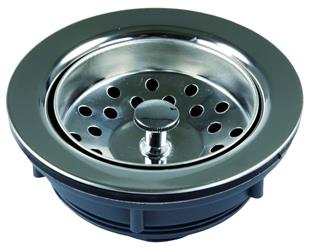 JR PRODUCTS, 95285 JR Products Sink Strainer Fits Any 3-1/2 Inch To 4 Inch Sink