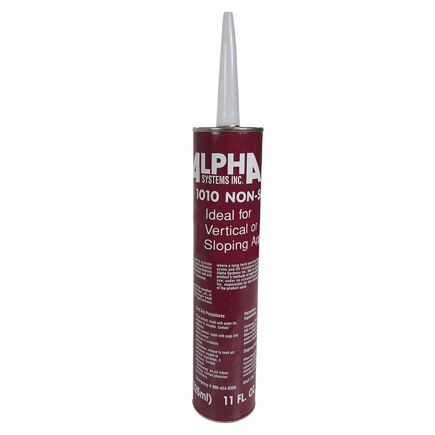 Alpha Systems, Alpha Systems 862157 - Non-Sag Sealant 1010 - Low VOC - White - 10.3 oz