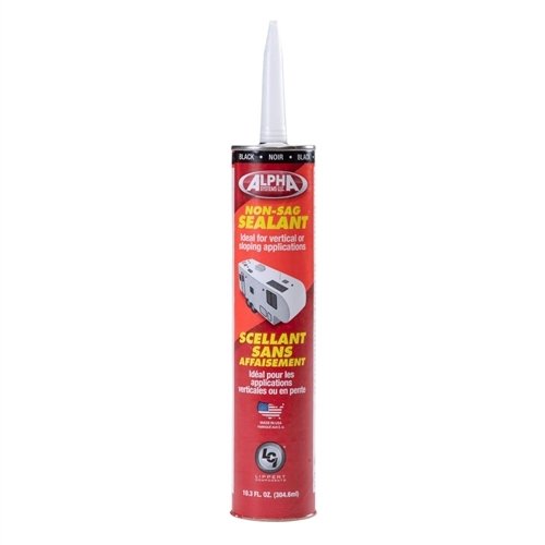 Alpha Systems, Alpha Systems 862158 - 1010 Low VOC Non-Sag Sealant - Black - (Case of 12 x 10.3 Oz)