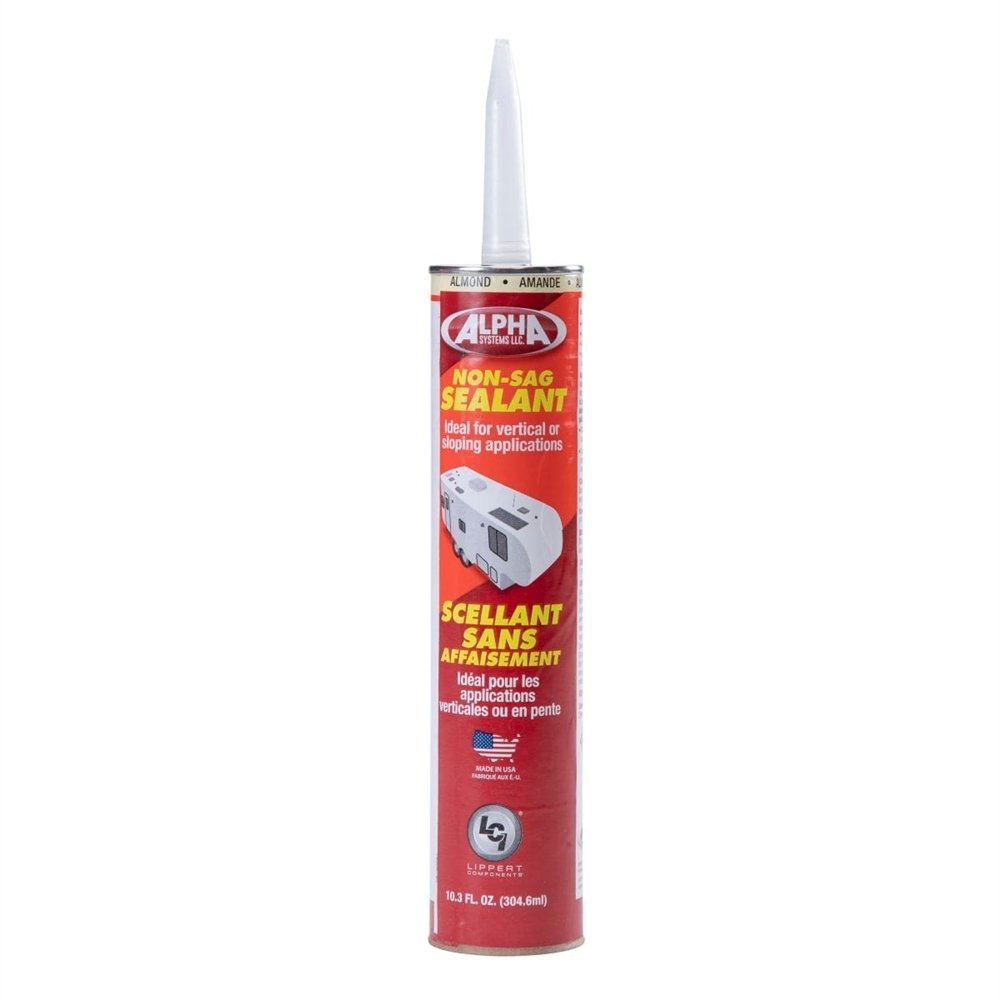 Alpha Systems, Alpha Systems 862161 - 1010 Low VOC Non Sag Sealant - Almond (Case of 12 x 10.3 oz)