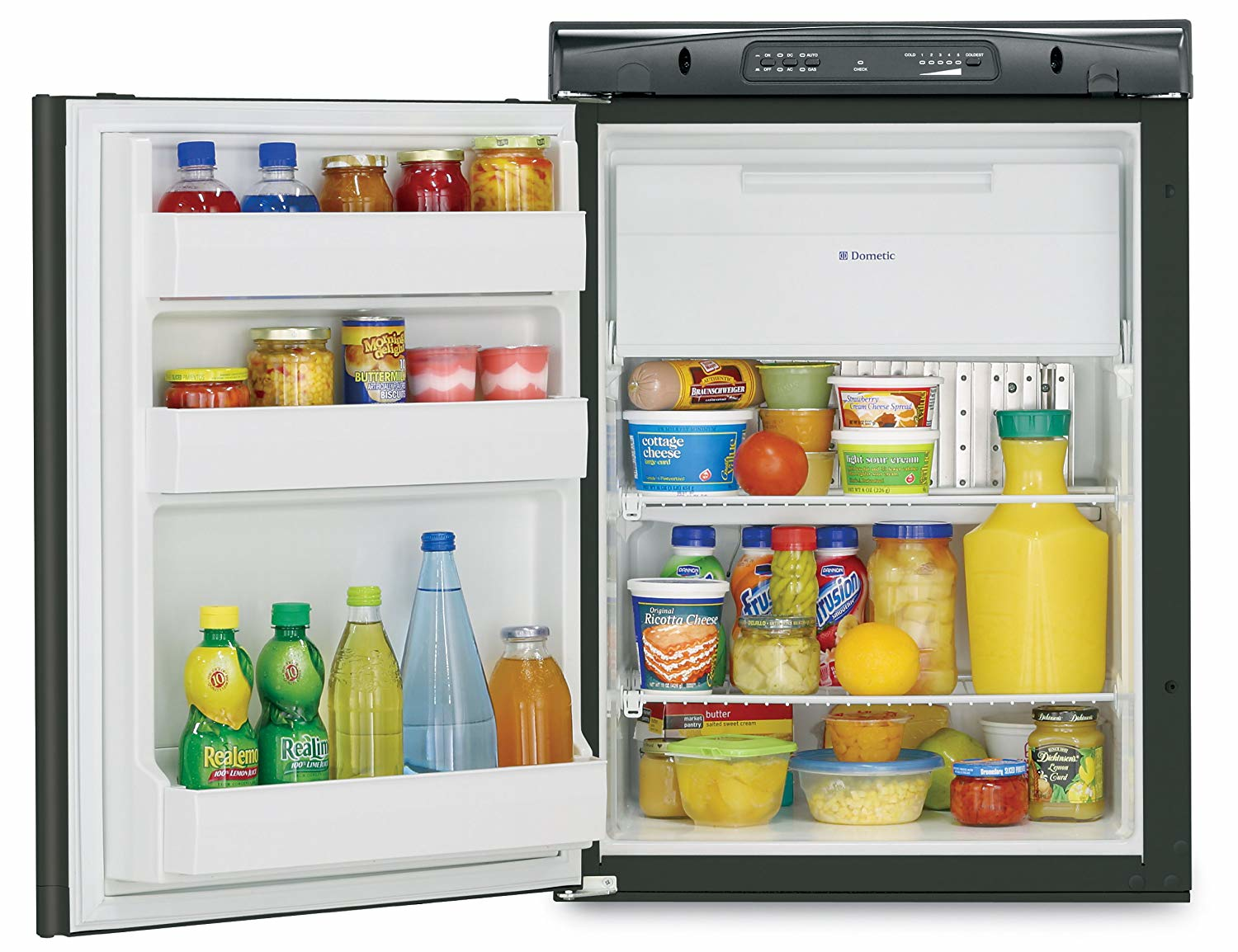 Dometic Corp, Dometic RM2354RB1F - Americana Compact 3-Way Refrigerator with Fan, 3 CF