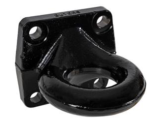 Buyers Products , Lunette Ring Buyers Products BDB1385 3" Inside Diameter Eye, 60000 Pound Maximum Gross Towing Weight, 15000 Pound Maximum Vertical Load, Bolt-On 4 Hole Mounting Plate