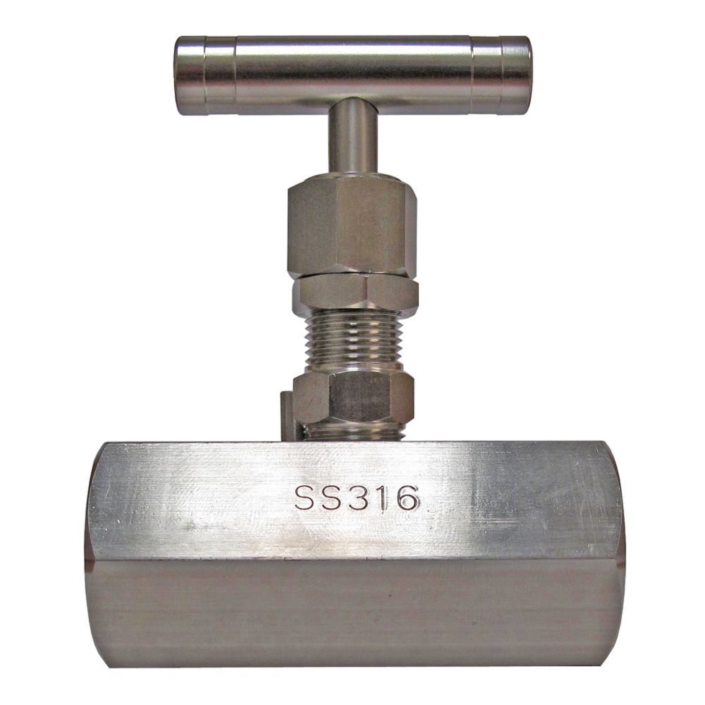 Pureteck, Panel Mount Needle Valve - 3/4" FNPT 316 SS