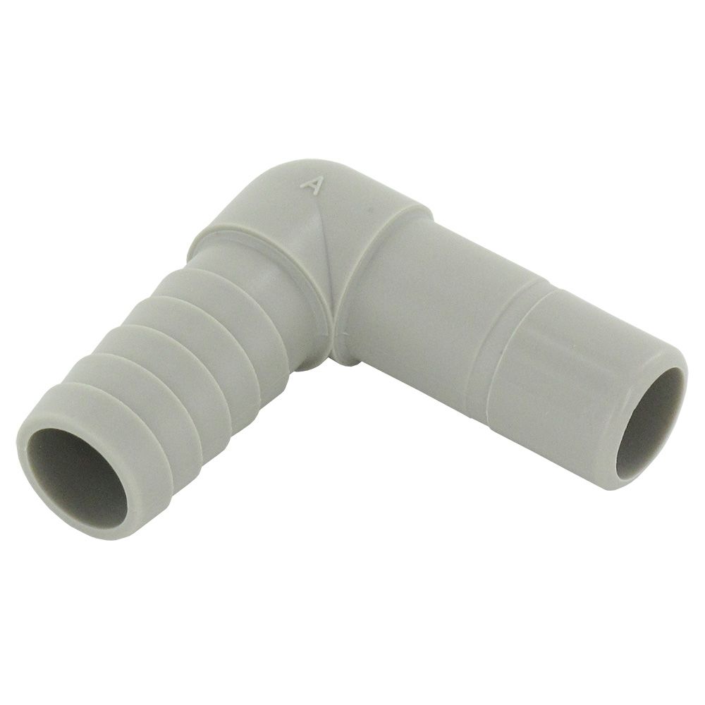 Parker, Parker A4TEB4 TrueSeal Acetal Tube Elbow Connector 1/4" Barb x 1/4" OD Stem