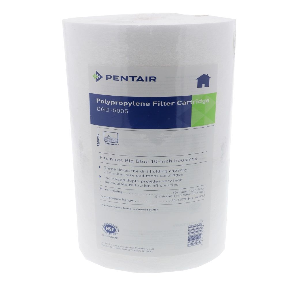 Pentair Water, Pentair 10" BB Graded Density Polypropylene Sediment Filter 50/5 mic