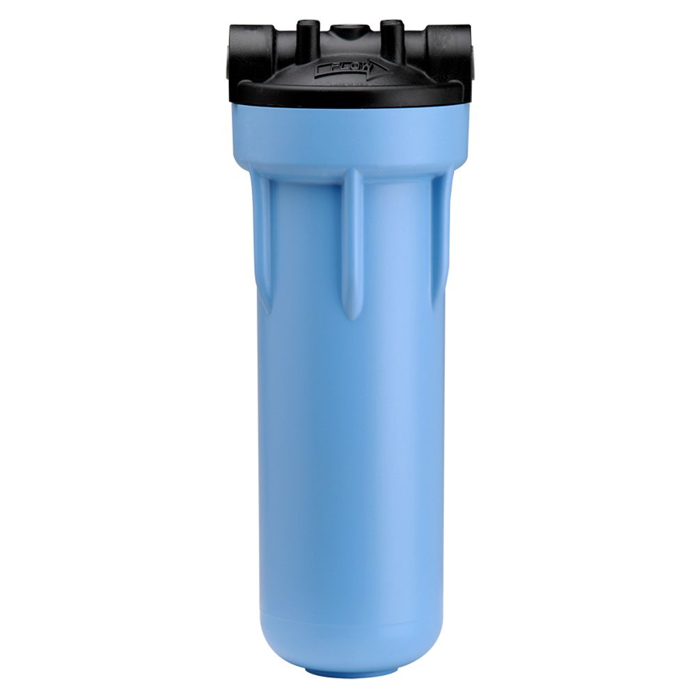 Pentair Water, Pentek 10" 3G Slim Line Filter Housing Black/Blue MB No PR - 3/8 inch