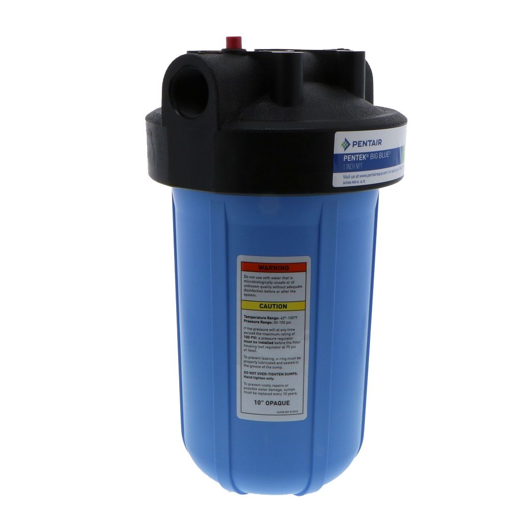 Pentair Water, Pentek 10" Big Blue Water Filter Housing With Pressure Relief