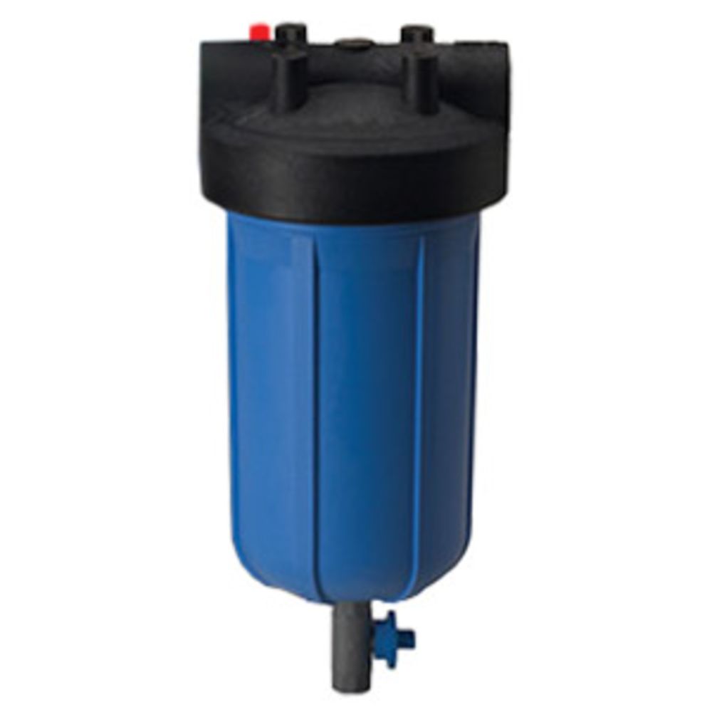 Pentair Water, Pentek 10" Big Blue Water Filter Housing with PR and Drain Valve