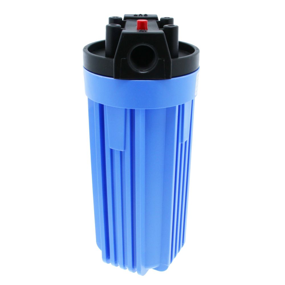 Pentair Water, Pentek 150067 10" Standard Water Filter Housing Black/Blue w/ PR - 3/4" FPT