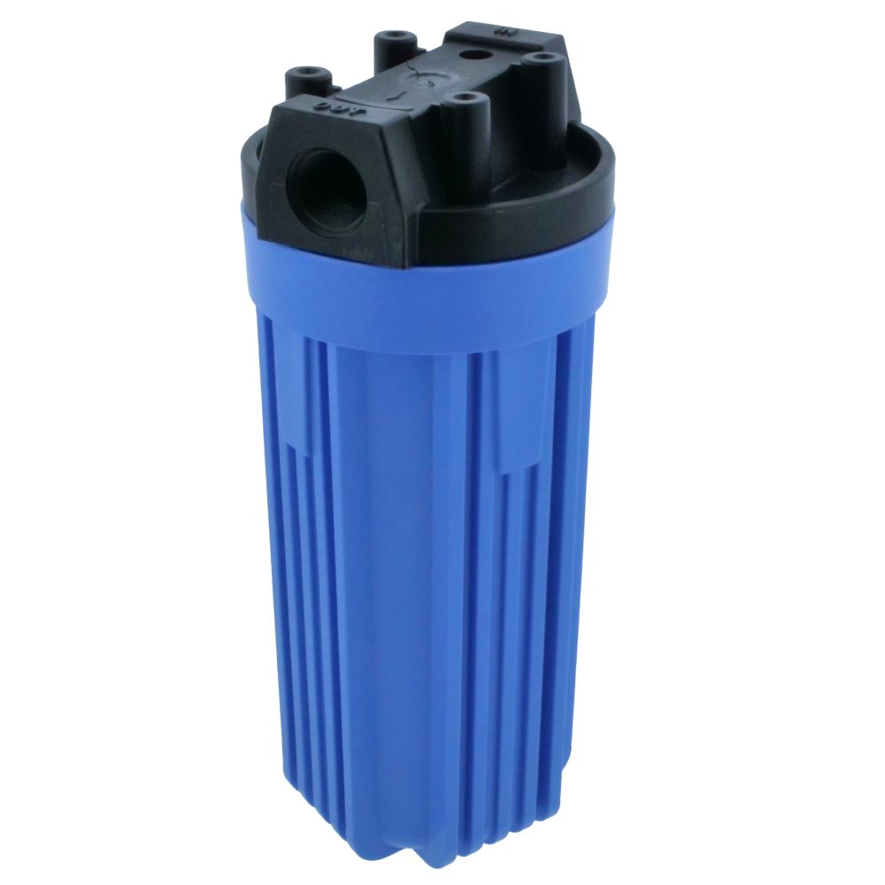 Pentair Water, Pentek 150068 10" Standard Water Filter Housing Black/Blue No PR - 3/4" FPT