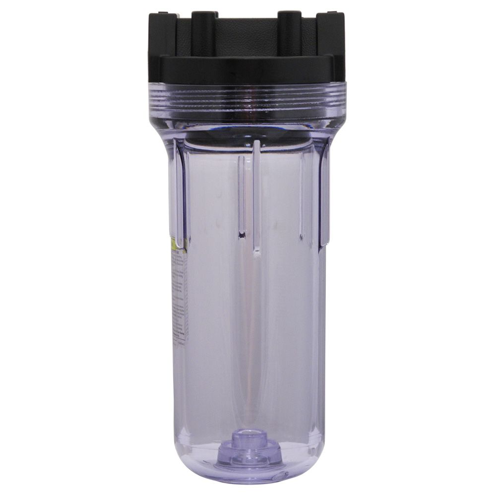 Pentair Water, Pentek 150436 10" Standard Water Filter Housing Black/Clear No PR - 3/4" FPT