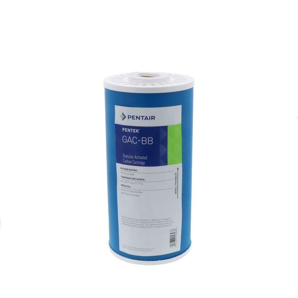 Pentair Water, Pentek 155153-43 GAC-BB Granular Activated Carbon 20 mic Filter