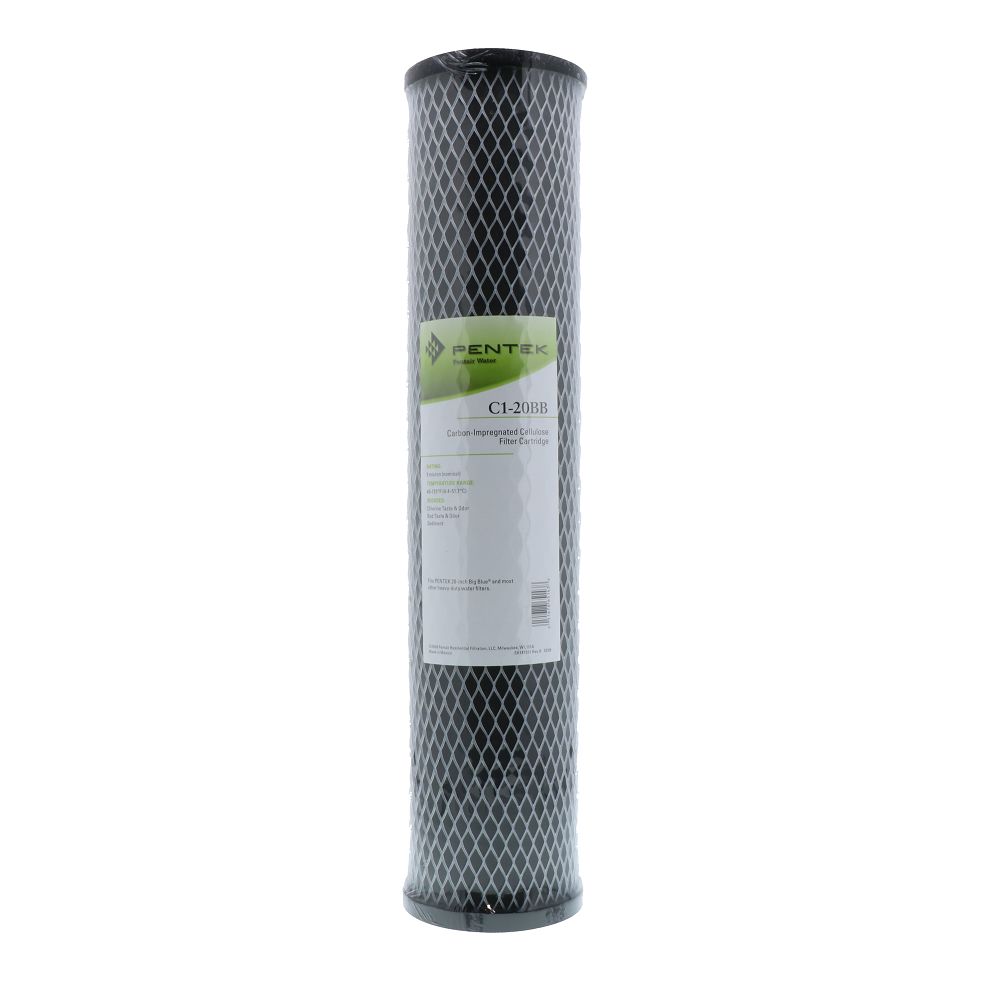 Pentair Water, Pentek 155382-43 NCP-20BB Carbon Impregnated Non-Cellulose Pleated 10 mic Filter