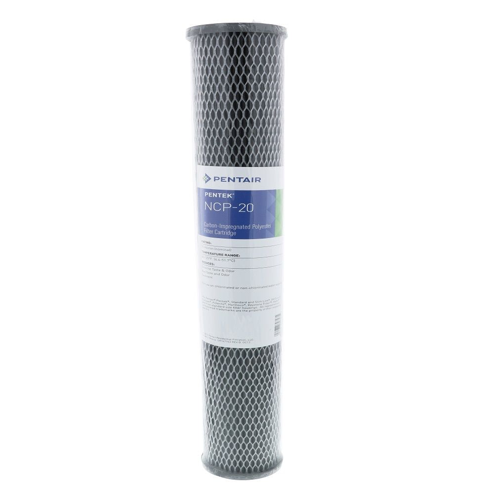 Pentair Water, Pentek 155397-43 NCP-20 Carbon Impregnated Non-Cellulose Pleated 10 mic Filter