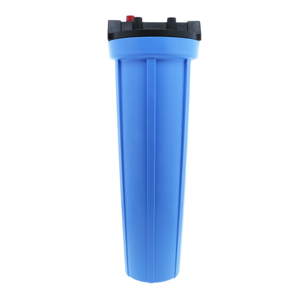 Pentair Water, Pentek 20" Slim Line Water Filter Housing Black/Blue w/ PR - 1/2" FPT