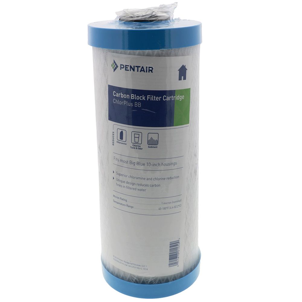 Pentair Water, Pentek 355752-43 ChlorPlus-10BB Chloramine Reduction 1 mic Filter