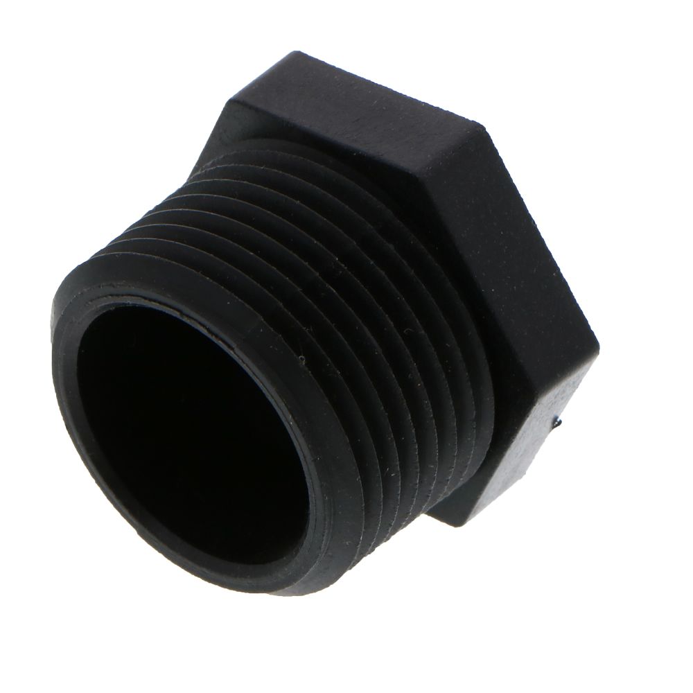 NEO, Pipe Plug Hex Head - 1" MNPT Polypro Black