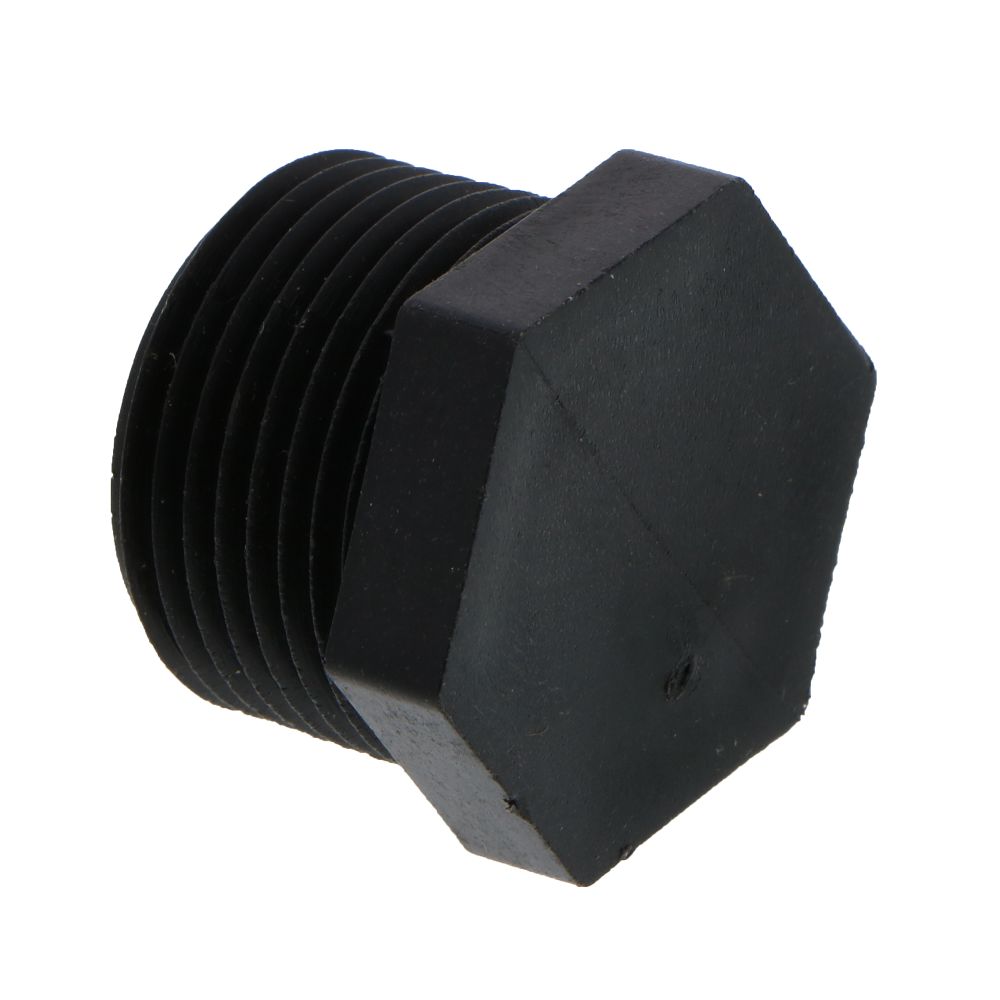 NEO, Pipe Plug Hex Head - 1" MNPT Polypro Black