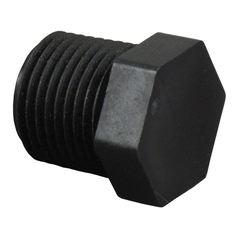 NEO, Pipe Plug Hex Head - 3/8" NPT Polypro Black