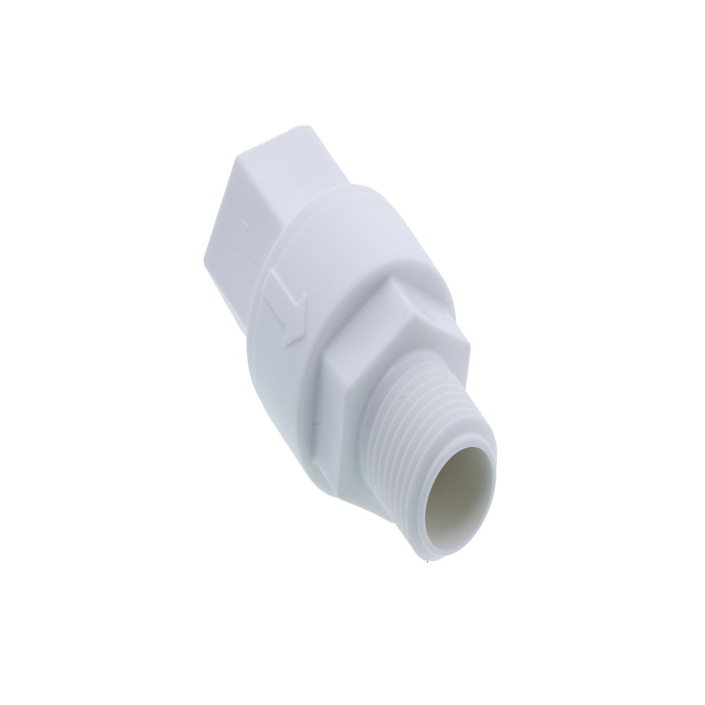 NEO, Poppet Check Valve 685 Series 1/2 FPT x 1/2 MPT, 1/3 psi, EPM Hastelloy Spring