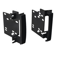 Metra Electronics (M59), Radio Mounting Kit Metra Electronics 95-6511 TurboKits; For Installing An Aftermarket Double-DIN Or Stacked ISO-Mount Vehicle Radio; Painted; OEM Black; ABS Plastic