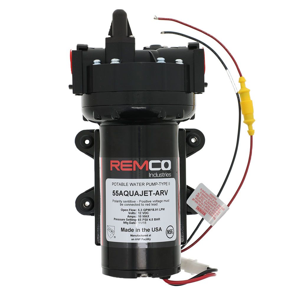 Remco Industries, Remco PowerRV Aquajet - 55AQUAJET-ARV - Pump 5.3 GPM 12VDC