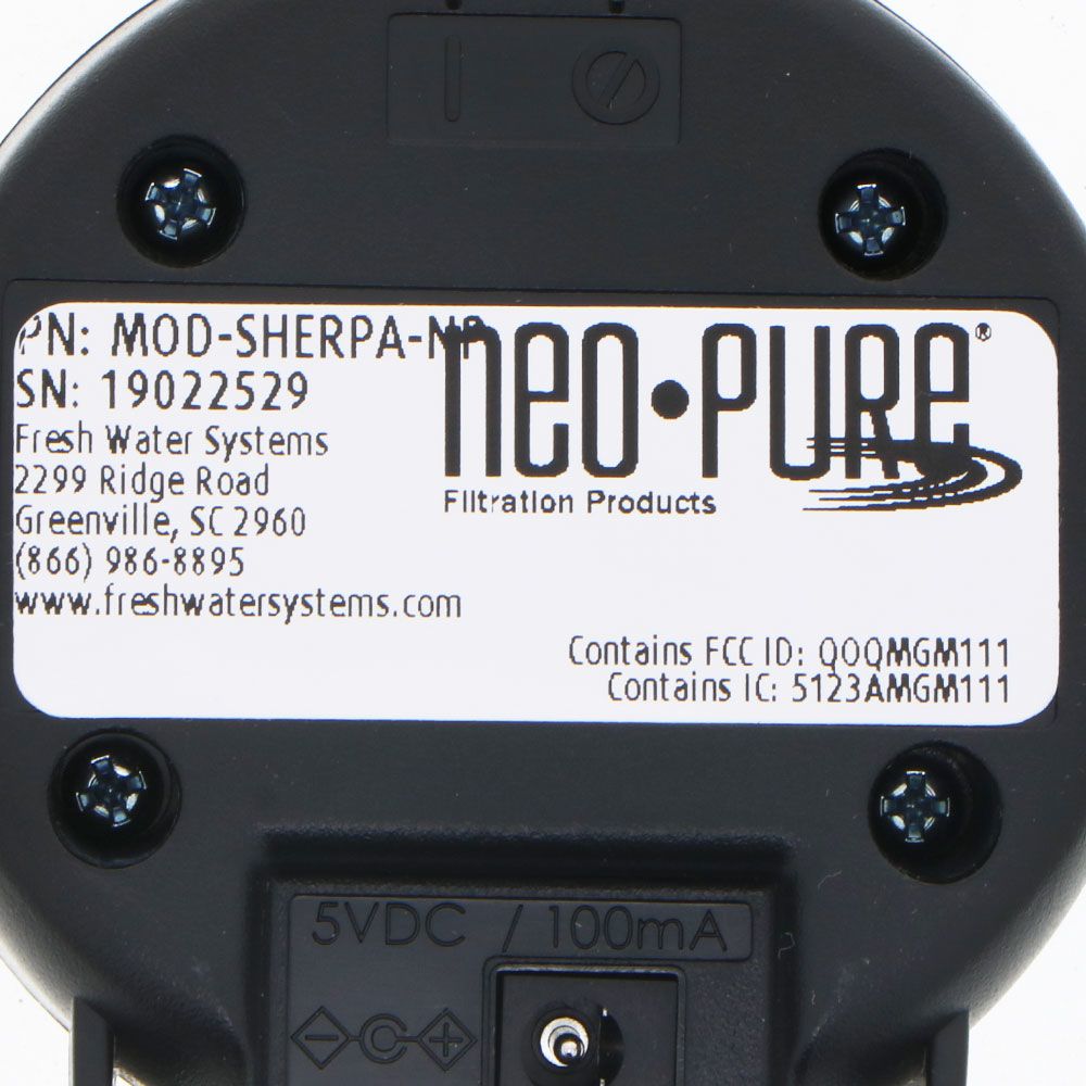 Neo-Pure, Remote Display MOD-SHERPA-NP for all Neo-Pure UV Disinfection Systems