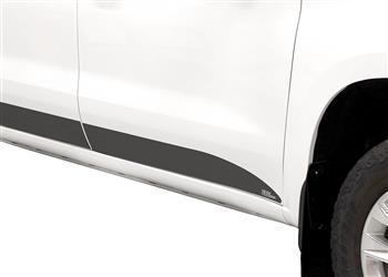 Putco , Rocker Panel Molding Putco 9751242BP Black Platinum, 10 Piece, Black, Stainless Steel