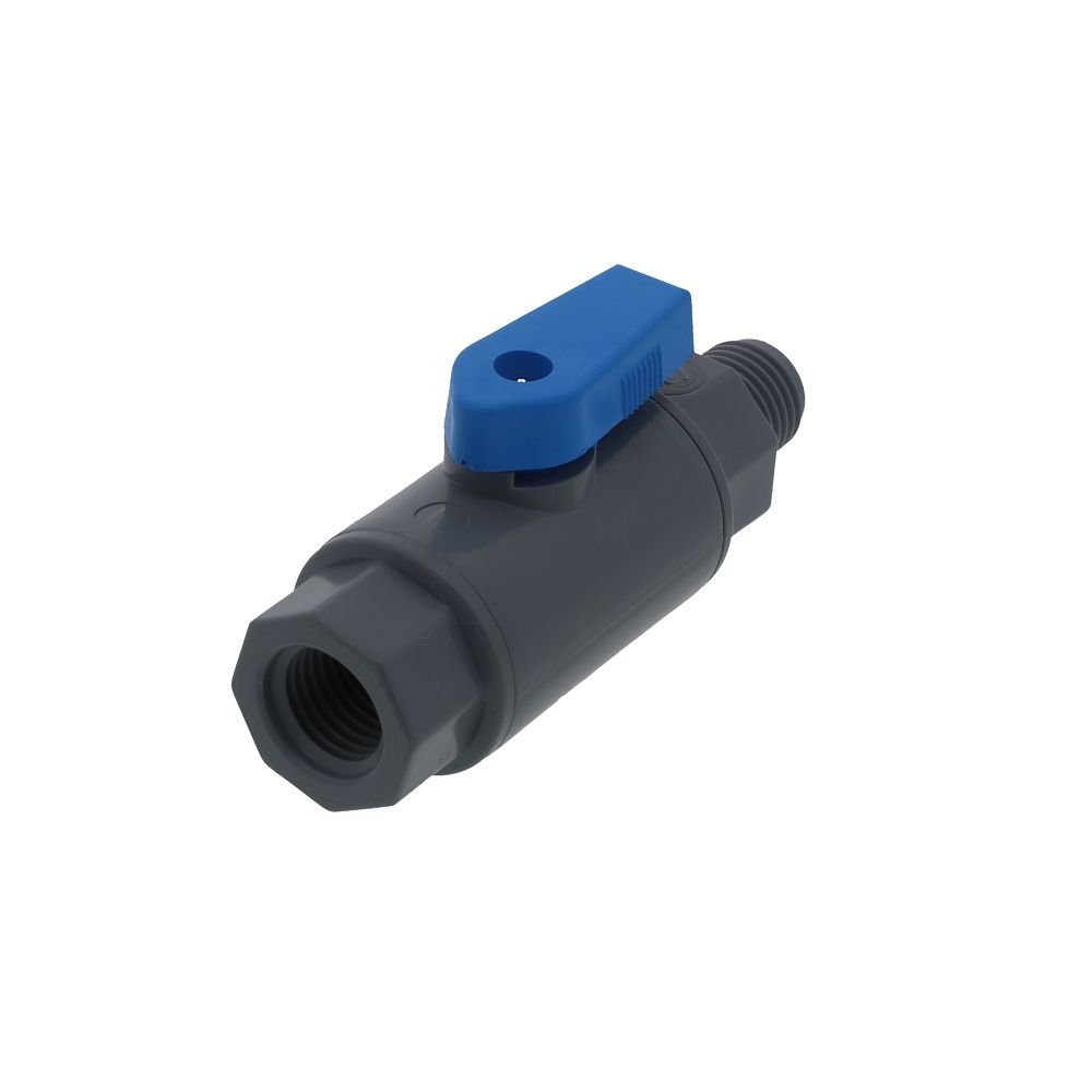 SMC, SMC 6380490 PVC Ball Valve 1/4" FNPT x 1/4" MNPT