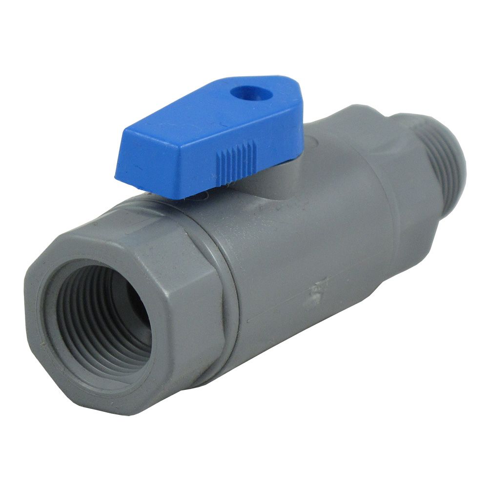 SMC, SMC 6380990 PVC Ball Valve 3/8 FNPT x 3/8 MNPT