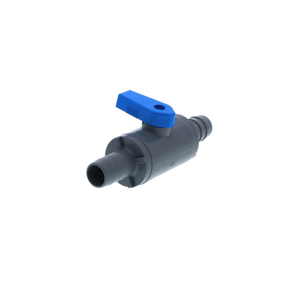 SMC, SMC Inline Ball Valve PVC Barb - 1/2 ID Barb x 1/2 ID Barb