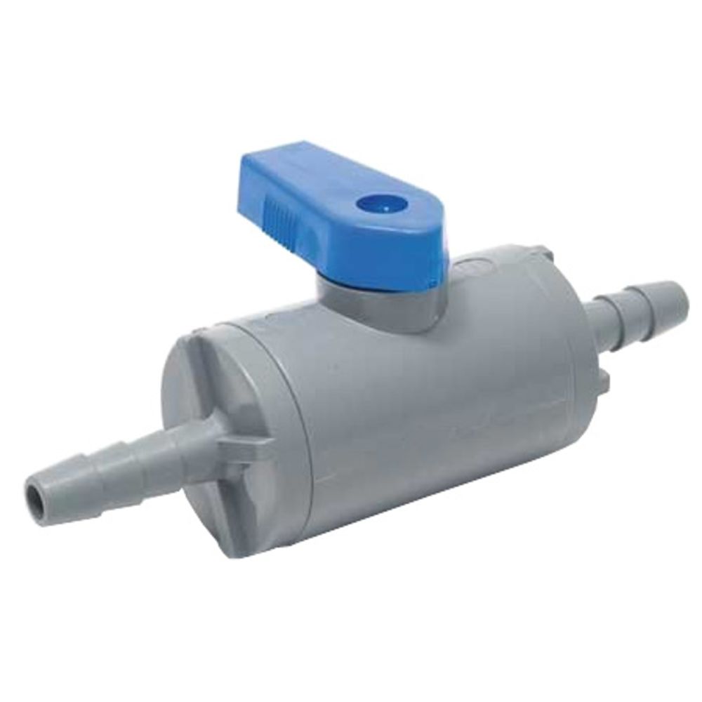 SMC, SMC Inline Ball Valve PVC Barb - 1/4 ID Barb x 1/4 ID Barb