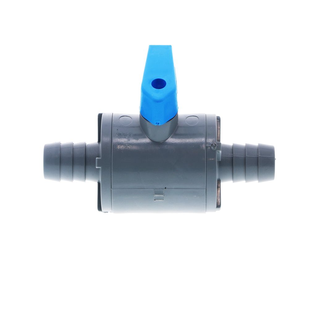 SMC, SMC Inline Ball Valve PVC Barb - 3/8 ID Barb x 3/8 ID Barb