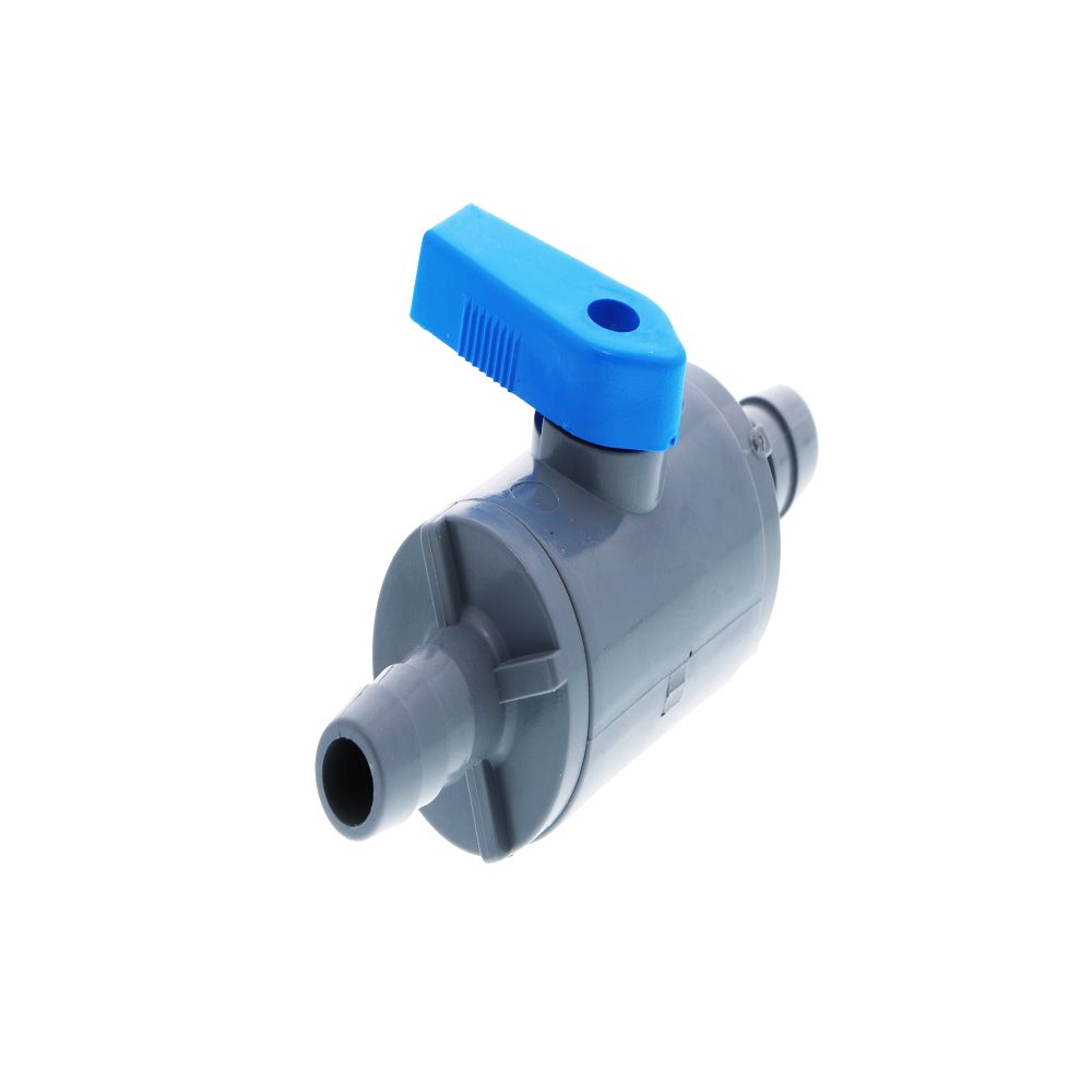 SMC, SMC Inline Ball Valve PVC Barb - 3/8 ID Barb x 3/8 ID Barb