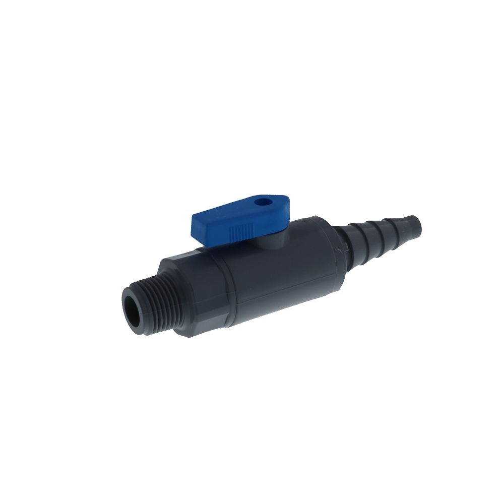 SMC, SMC Inline Ball Valve PVC Barb - 3/8 MPT x 5/8 ID Barb