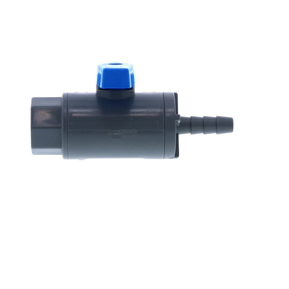 SMC, SMC Inline Ball Valve PVC FNPT/Barb - 1/4 ID Barb x 1/4 FNPT