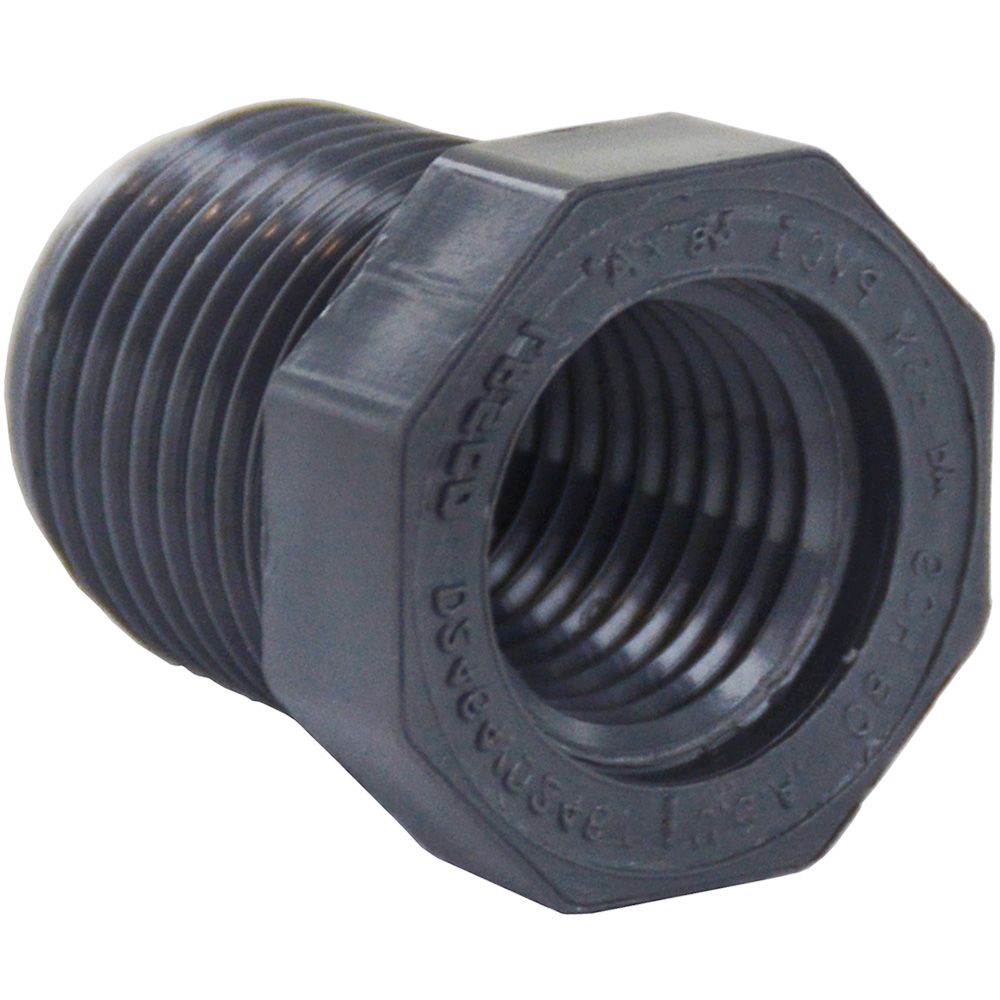 NEO, Schedule 80 PVC Reducer Bushing 1" Spigot x 3/4" FPT