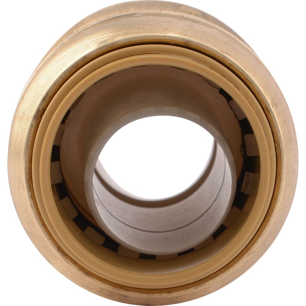 SharkBite®, SharkBite® U016LF Lead-Free Brass Push-to-Connect Coupling - 3/4" x 3/4"