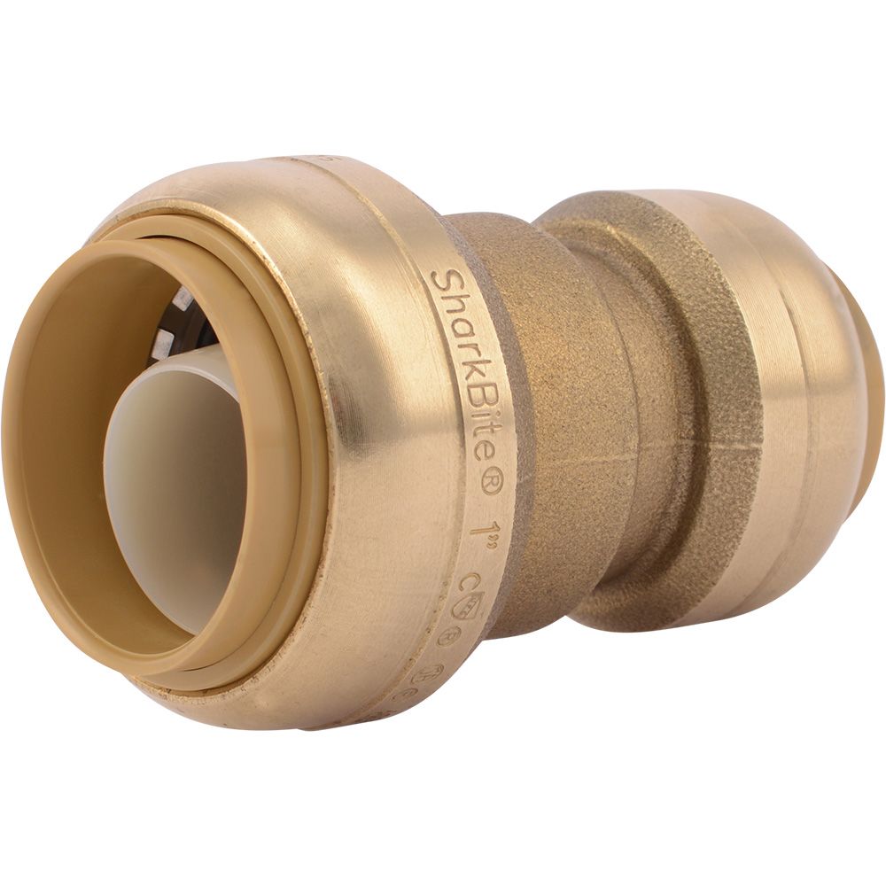 SharkBite®, SharkBite® U060LF Lead-Free Brass Push-to-Connect Reducer Coupling - 1" x 3/4"