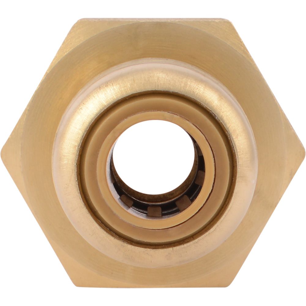 SharkBite®, SharkBite® U066LF Lead-Free Brass Push-to-Connect Female Adapter - 1/4" x 1/2" FPT