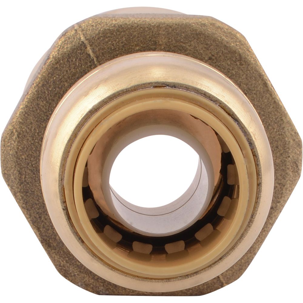 SharkBite®, SharkBite® U068LF Lead-Free Brass Push-to-Connect Female Adapter - 1/2" x 3/4" FPT