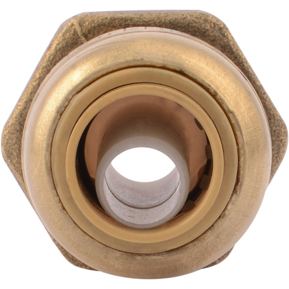 SharkBite®, SharkBite® U070LF Lead-Free Brass Push-to-Connect Female Adapter - 3/8" x 1/2" FPT