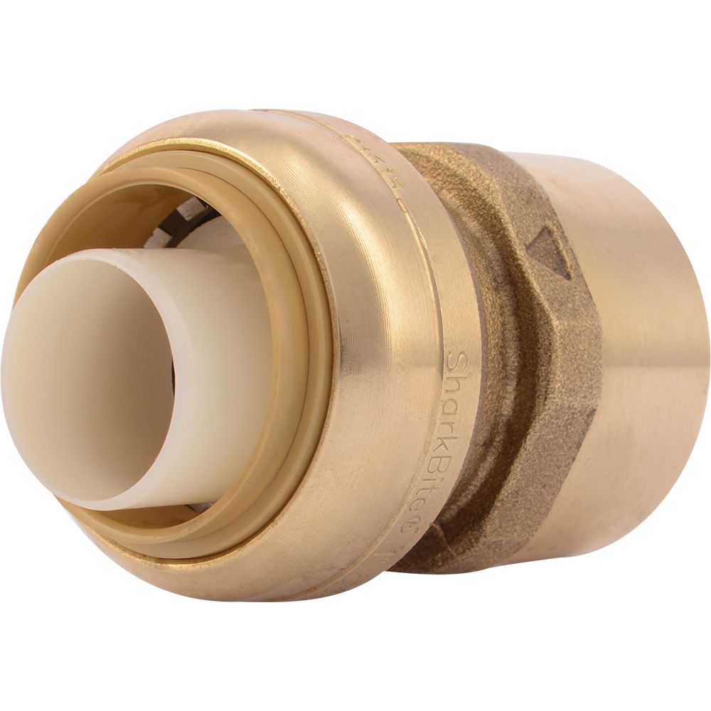 SharkBite®, SharkBite® U094LF Lead-Free Brass Push-to-Connect Female Adapter - 1" x 1" FPT