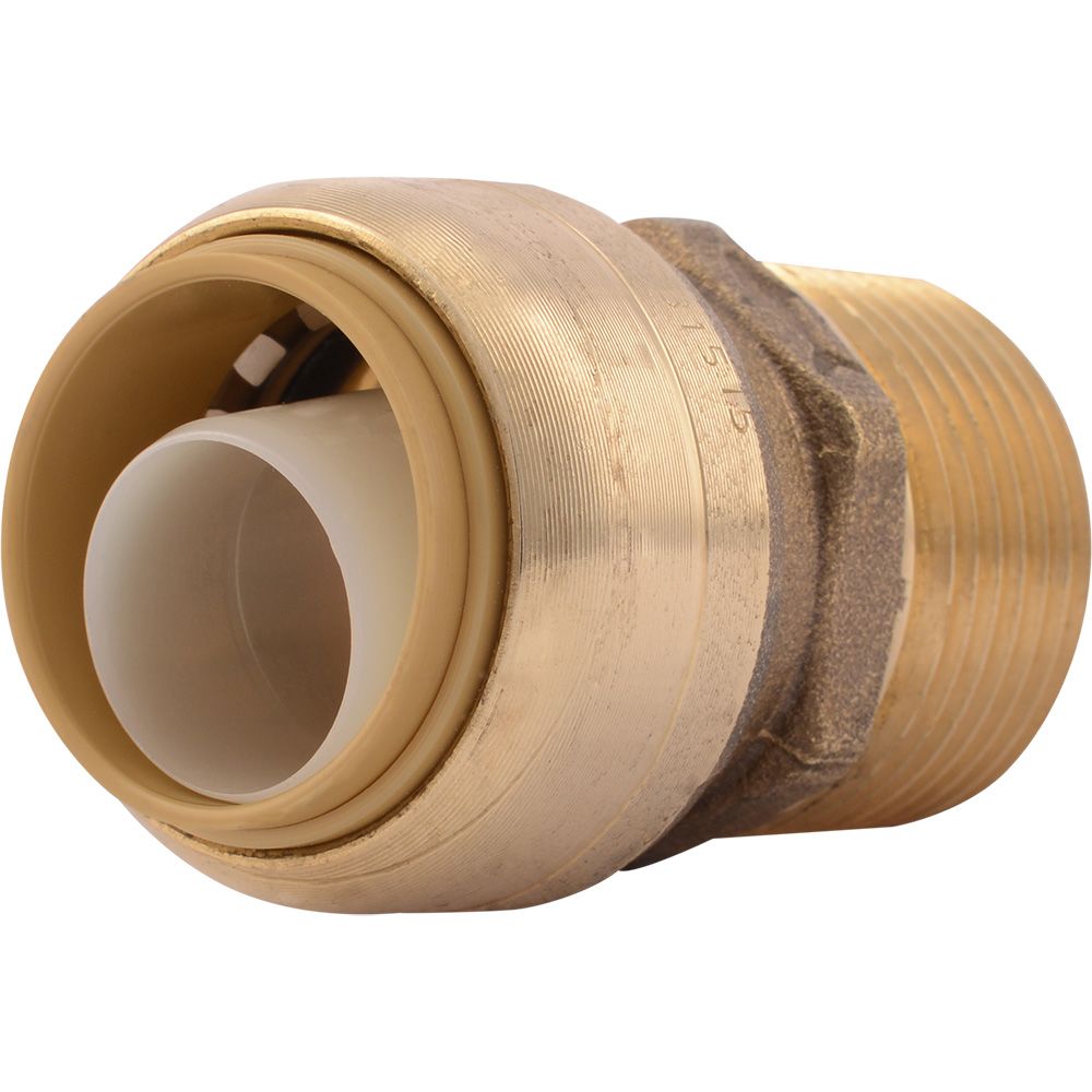 SharkBite®, SharkBite® U134LF Lead-Free Brass Push-to-Connect Male Adapter - 3/4" x 3/4" MPT