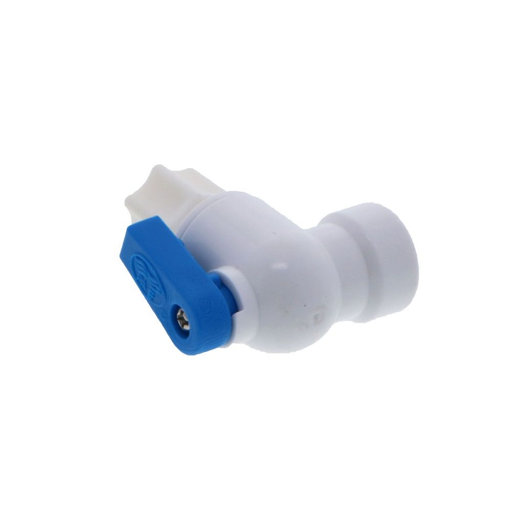 CCK Automations, Shut-Off Valve Elbow Polypropylene - BV-102A - BV-102-JC - 1/4" FPT x 1/4"