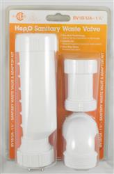 Sunbelt , Sink Trap Sunbelt BV1B/UA11/4 HepvO ™, Straight Valve, 1-1/4" In-Line Adapter, White