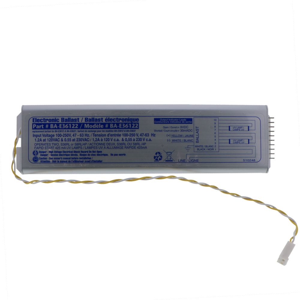 Sterilight - R-Can, Sterilight BA-E36122 Electronic Ballast, 100-250V/50-60Hz