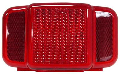 Peterson Mfg. , Trailer Light Lens Peterson Mfg. B457L-15 Replacement Lens Fits Peterson Light Series 457/457L, Rectangular, Red