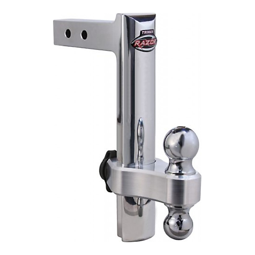 Trimax, Trimax TRZ12AL - 12? Aluminum Adjustable Drop Hitch with Locking Ball Mount